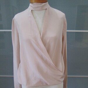 Emerson Thorpe Long Sleeve 100% Silk Blouse